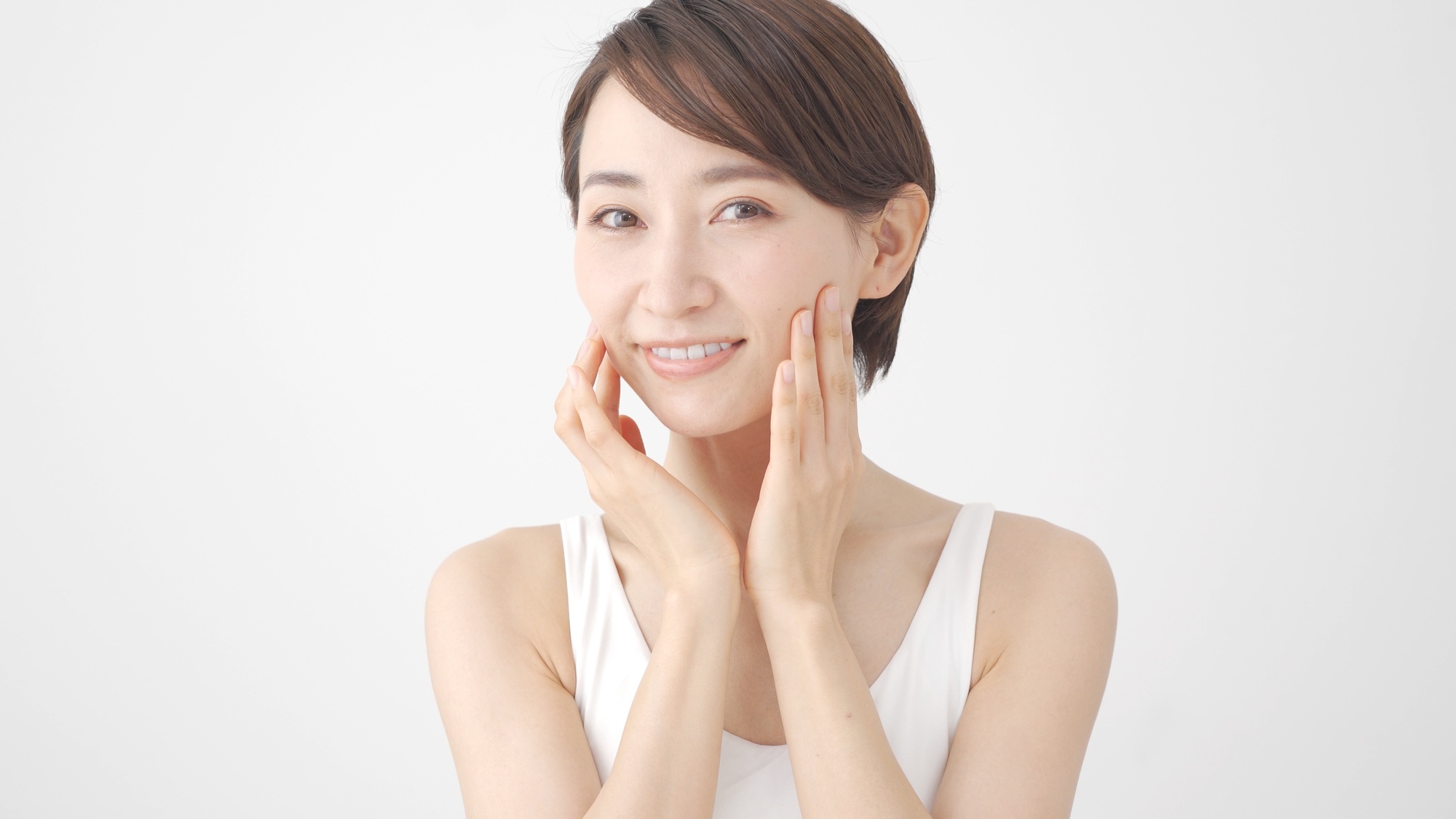 微笑む女性写真