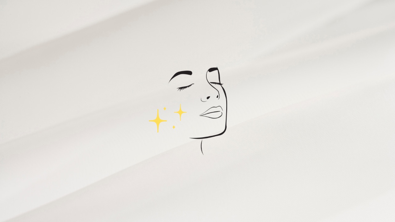 小顔な女性のイラスト